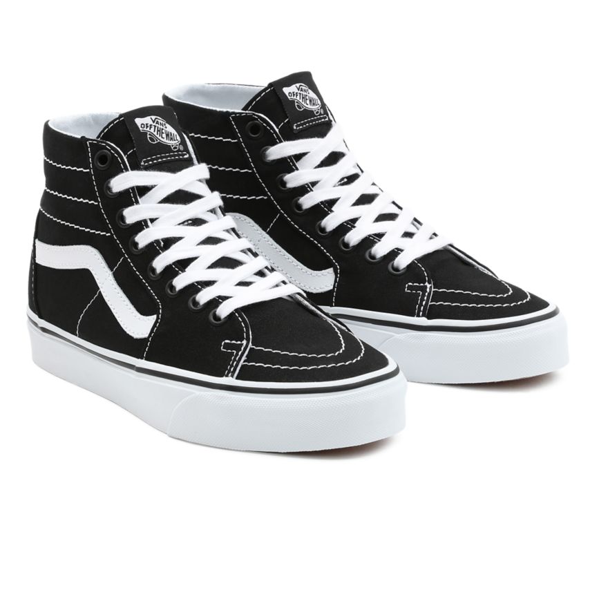 Vans Canvas SK8-Hi Tapered Dam Svarta/Vita - Vans Höga Skor Rea Online (ZVLCJ3574)